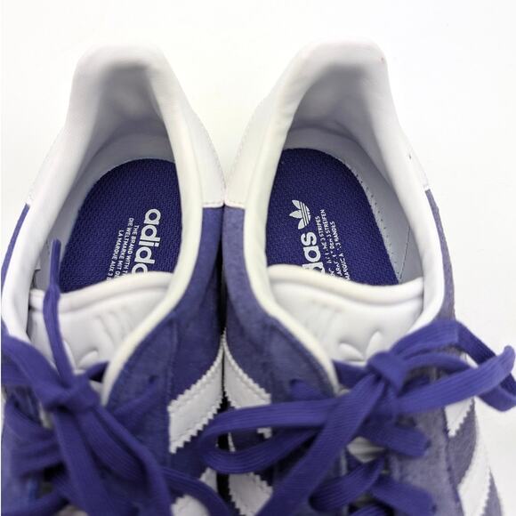 Adidas Gazelle Sneaker Shoes Youth Energy Ink Purple White Size US5 EU37 1/3 - Picture 13 of 13